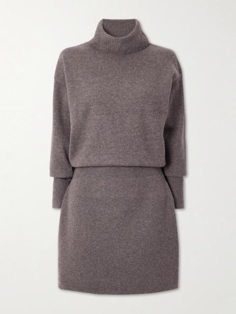 VERONICA BEARD Cassidy Merino Wool And Cashmere-blend Turtleneck Mini Dress
