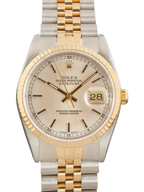 ROLEX Pre-owned Rolex Datejust 36 Ref 16233 Silver Dial