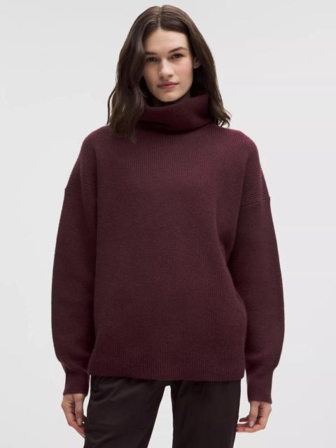 lululemon Oversized Cashmere Funnel-Neck Sweater