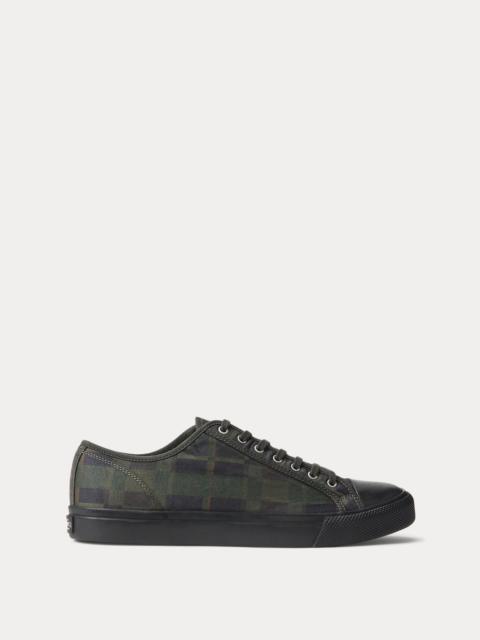 RRL by Ralph Lauren Check-Print Oilcloth Sneaker