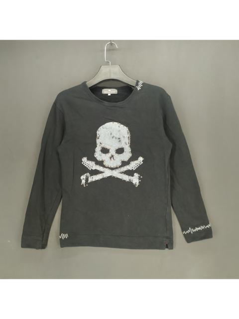 Other Designers Japanese Brand - Rattle Trap Crossbones Skull Punk LS Sweater #957-65