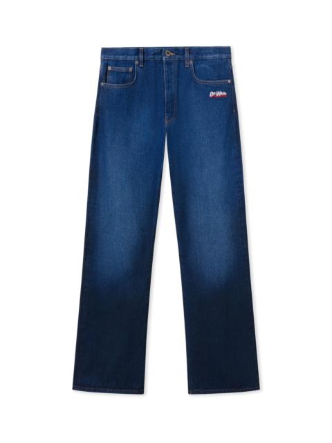 Off-White Spray Diagonal Relax Jeans