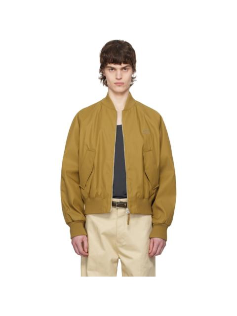 AMI Paris Khaki Twill Bomber Jacket