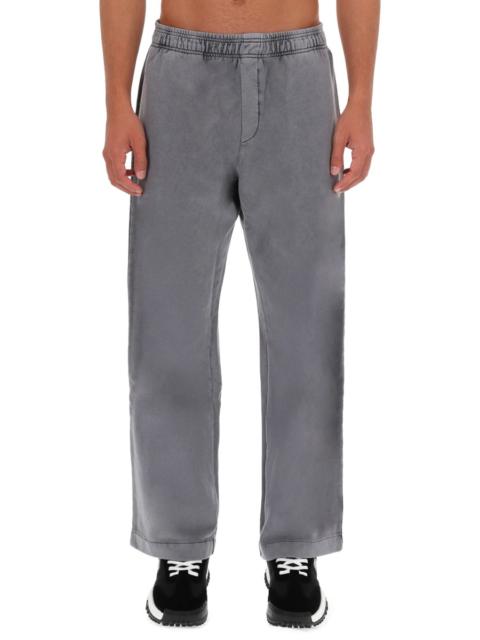 VERSACE JEANS COUTURE COTTON JOGGER PANTS WITH LOGO
