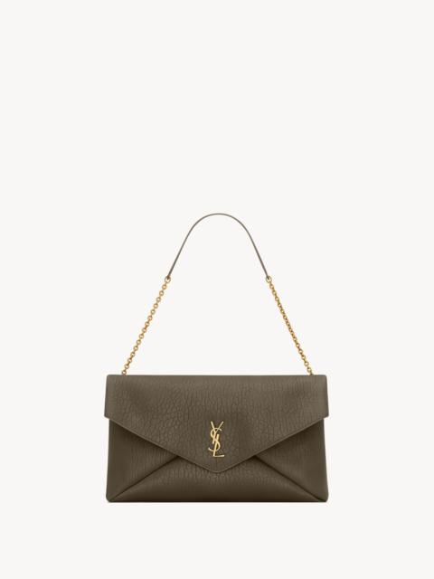 SAINT LAURENT CASSANDRE XXL ENVELOPE POUCH ON CHAIN IN LAMBSKIN