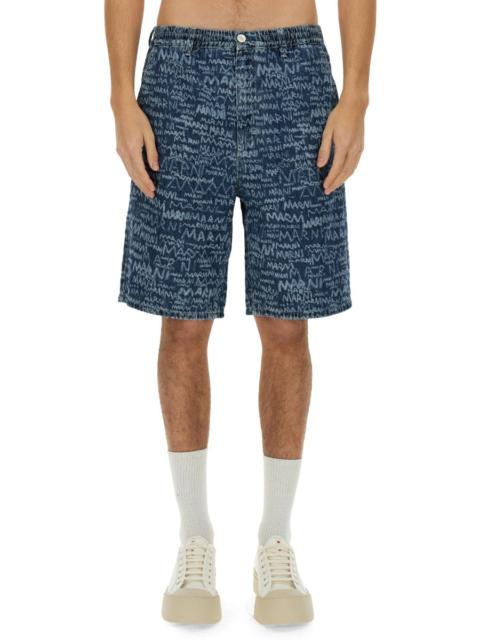 Marni Marni Men Short In Denim