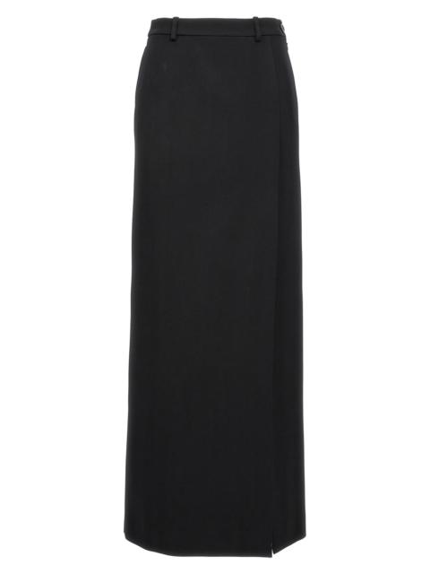 BALENCIAGA Long wool skirt