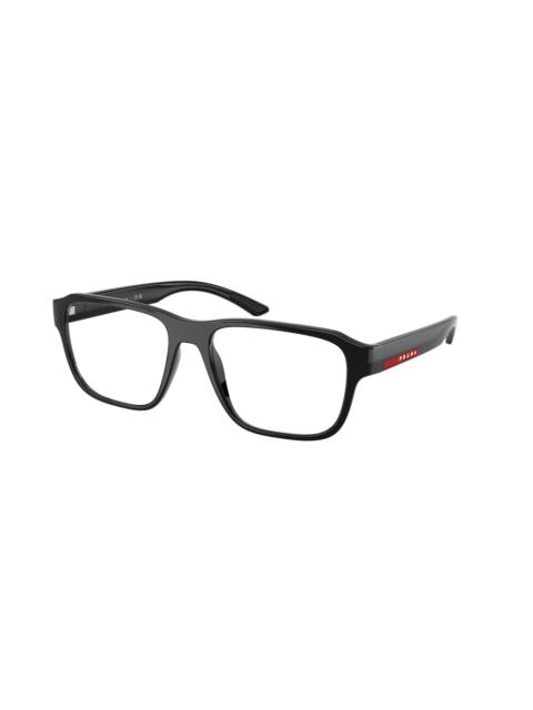 Prada Prada Linea Rossa Demo Rectangular Men's Eyeglasses PS 05RV 1AB1O1 52
