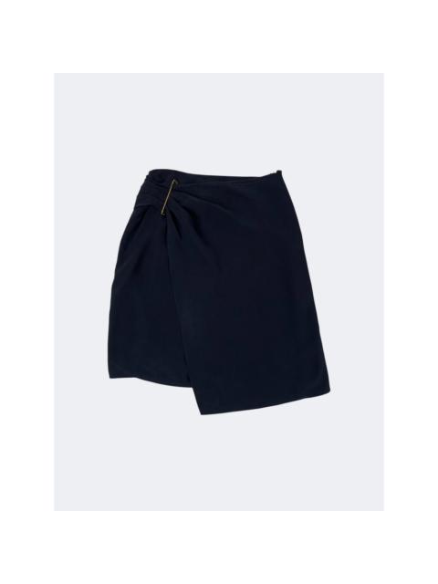 Other Designers Christian Dior Monsieur - Black Waist Buckle Skirt