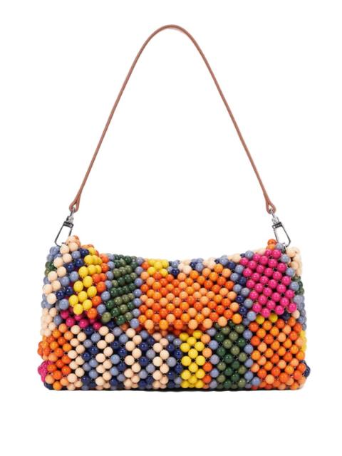 STAUD Timmy Shoulder Bag in Multi Bayadere Stripe