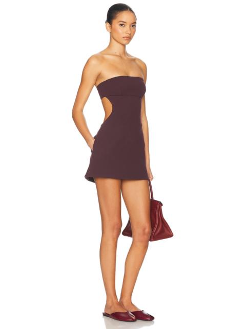 HELSA The Heavy Crepe Cut Out Dress