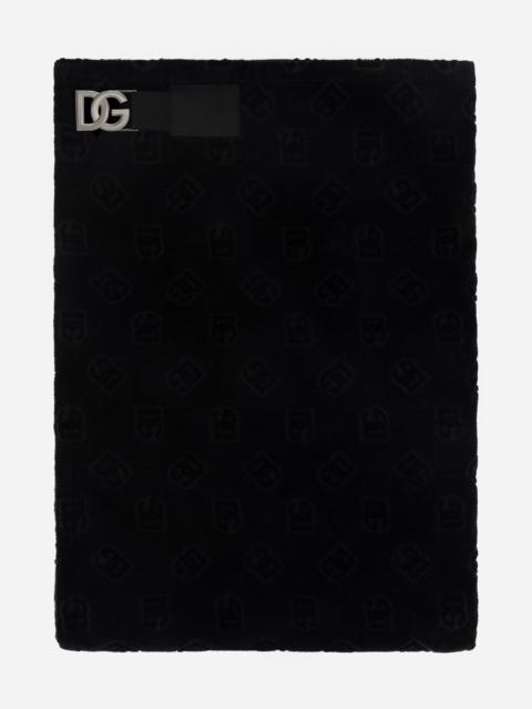 Dolce & Gabbana Cotton jacquard beach towel with DG Monogram