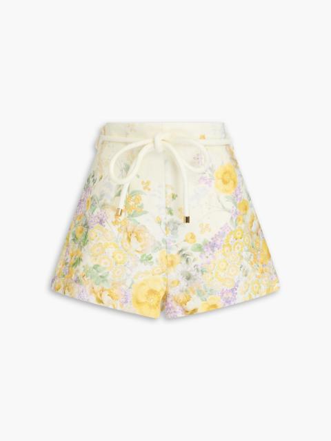 Zimmermann Floral-print linen shorts