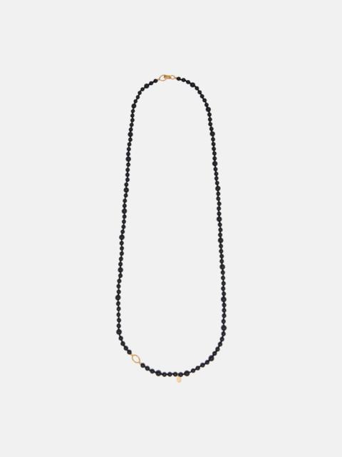 TOTEME Inifinity beaded necklace with onyx