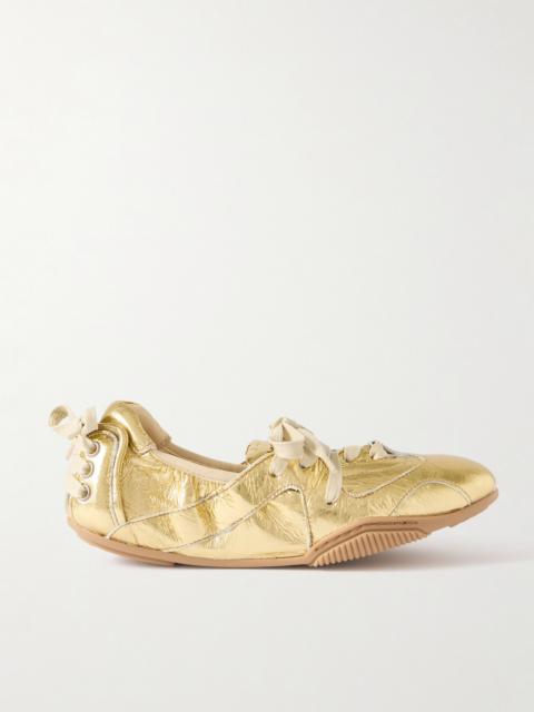 Acne Studios Metallic Leather Sneakers