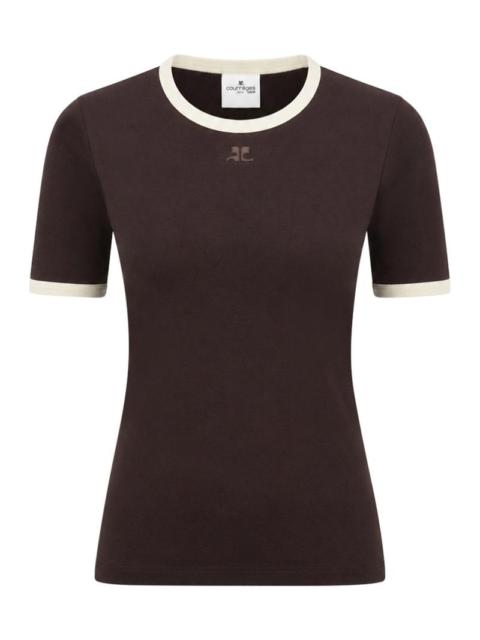 courrèges Courreges Women T-Shirt With Contrasting Trim
