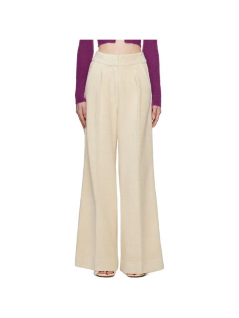 JACQUEMUS Beige 'Le Pantalon Banha' Trousers
