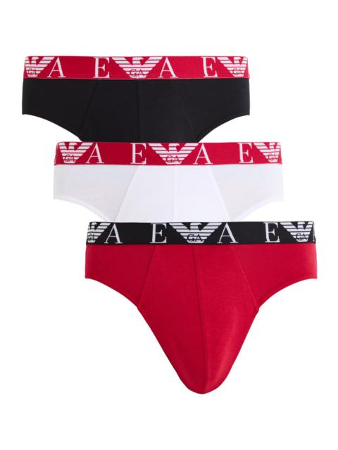 Emporio Armani Logo Stretch-cotton Briefs