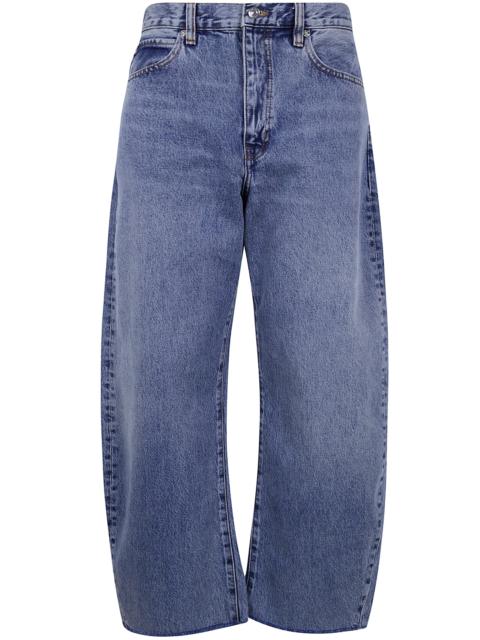 FRAME "The Bubble Crop" High Rise Jeans