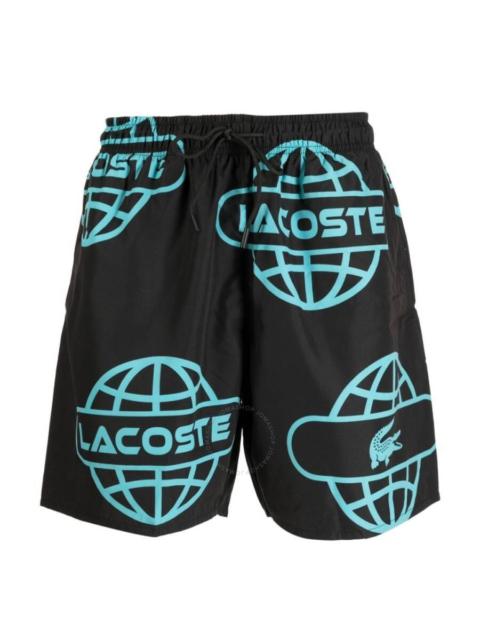 LACOSTE Lacoste Globe Printed Swim Shorts