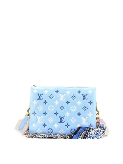 Louis Vuitton Louis Vuitton Blue Monogram Embossed Coussin PM (Authentic Pre-Loved)