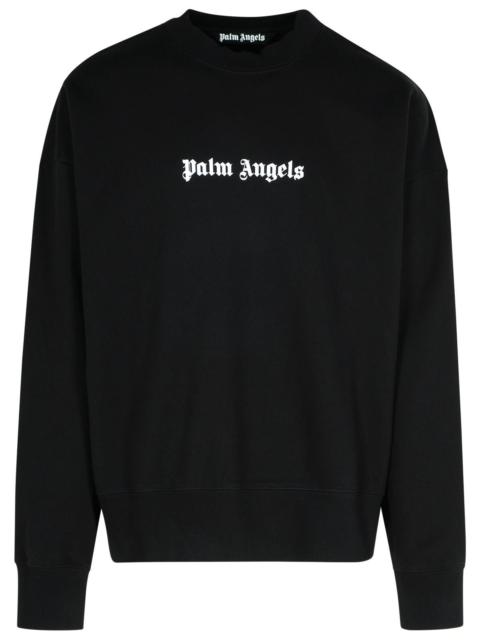 Palm Angels Palm Angels Black Cotton Sweatshirt Man