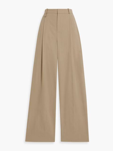 Other Designers Cotton-blend wide-leg pants