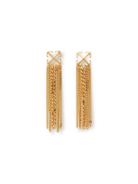 Off-White OFF WHITE Women's Gold Arrow Chain Pendant Earrings in Silver at Nordstrom