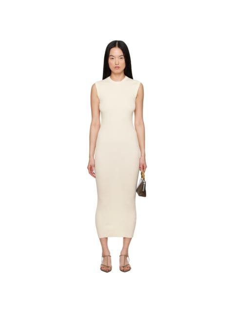 Jil Sander Off-White Cotton Tank Maxi Dress