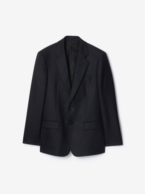Burberry Check Wool Tailored Jacket