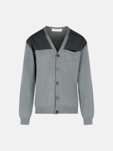 Lanvin GREY WOOL CARDIGAN
