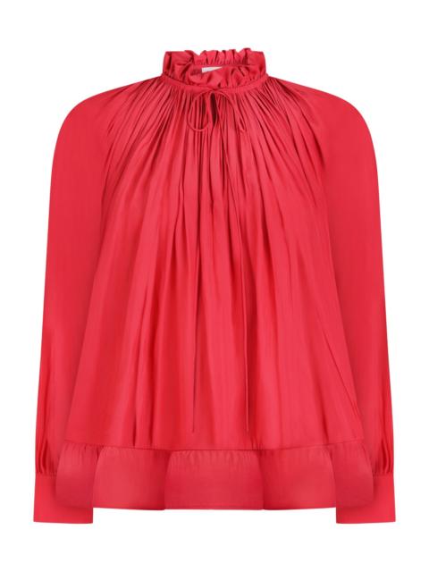 Lanvin CHARMEUSE BLOUSE WITH LONG SLEEVES | WATERMELON
