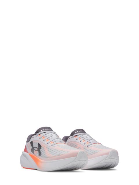Under Armour Under Armour UA Velociti Pace Running Shoe in Distant Gray /Tangerine at Nordstrom