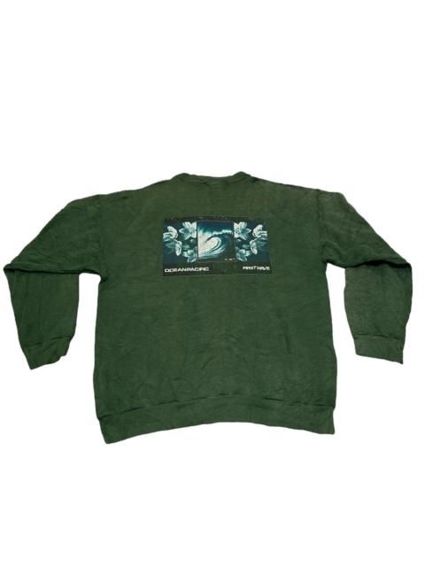 Other Designers Vintage - Ocean Pacific Winter Snowboarding Sweatshirt Sun Faded