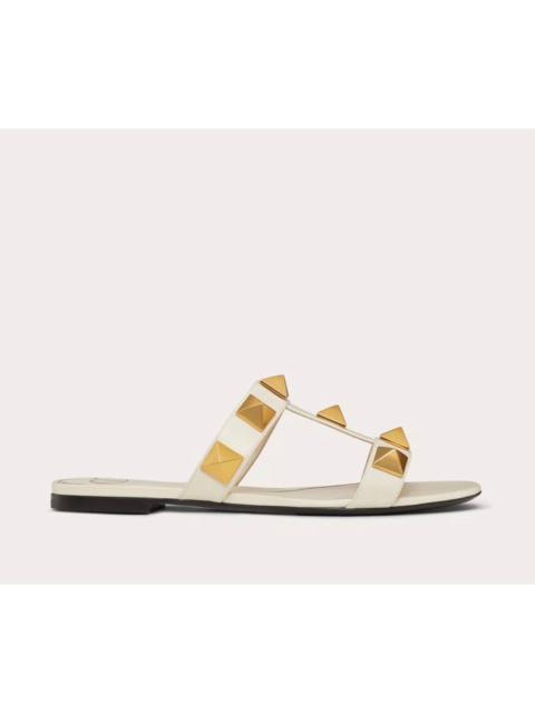 Valentino Valentino Flat Roman Stud Slide Sandal