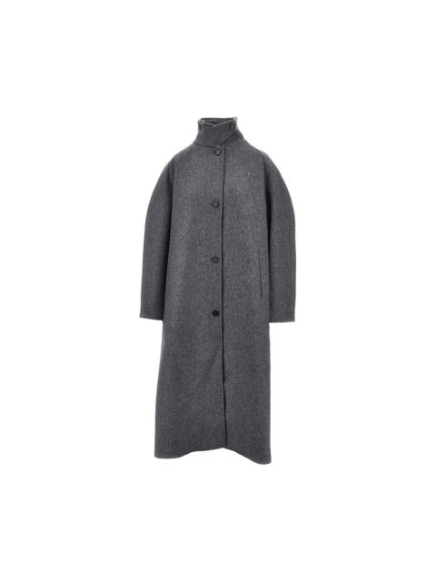 Jil Sander Jil Sander Double Wool Oversized Coat Grey