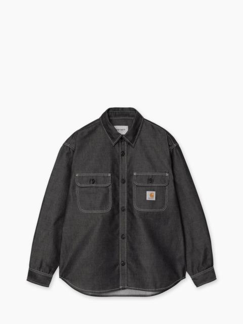 Carhartt CARHARTT WIP TIGAN SHIRT JAC RIGID BLACK