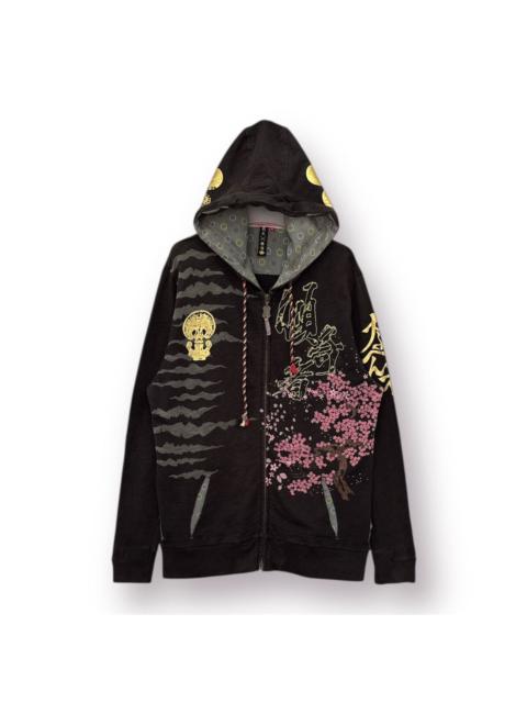 Other Designers Japanese Brand - 🇯🇵 Japan Sukajan Sakura Printed Style Sweat Zipper Hoodie