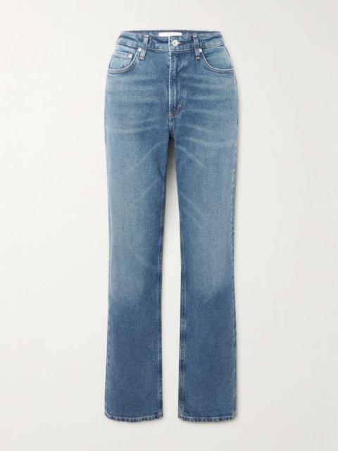 Zurie high-rise straight-leg jeans Dark denim