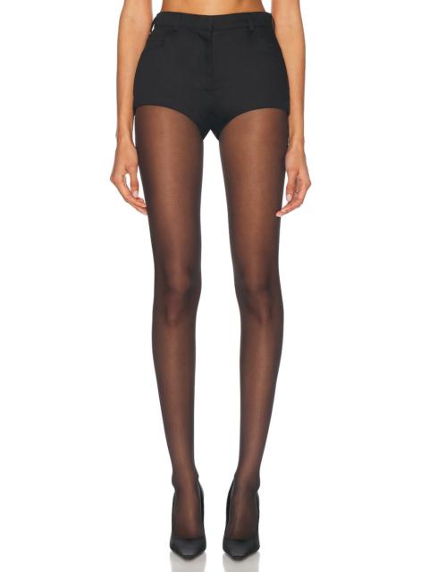 ALEXANDRE VAUTHIER Cotton Tailoring Short