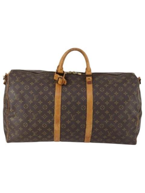 Louis Vuitton Keepall leather travel bag