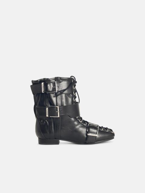 GANNI BLACK SYNTHETIC BOOTS