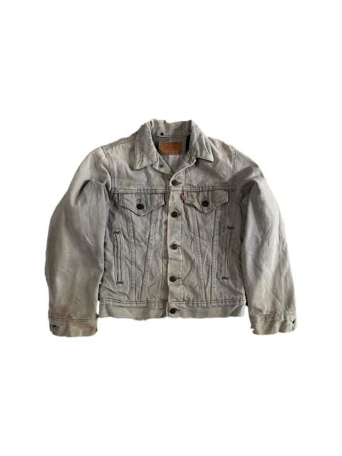 Levi's Vintage 80's Levi's 70707 Baggy Denim Jacket Plaid Lining