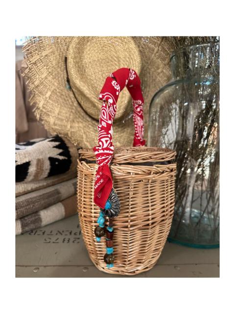 FORTELA Fortela Wicker Concho Small Handbag in Red at Nordstrom