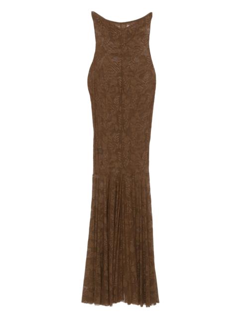 NORMA KAMALI strapless fishtail maxi dress