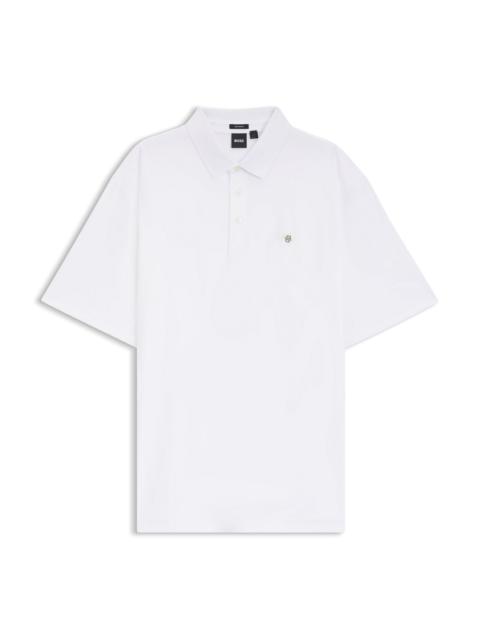 BOSS REGULAR-FIT POLO SHIRT IN MERCERIZED INTERLOCK COTTON