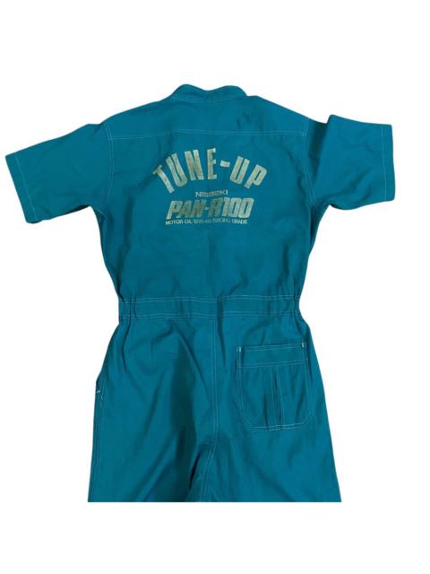 Vintage nisseki motor oil tune-up racing overall