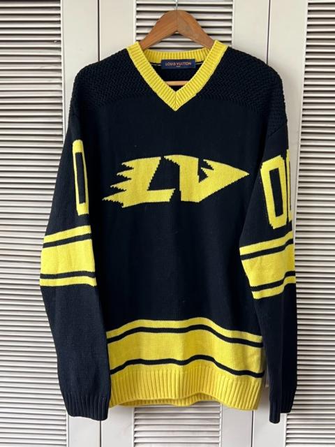 Louis Vuitton Louis Vuitton LV soccer-style black and yellow sweater