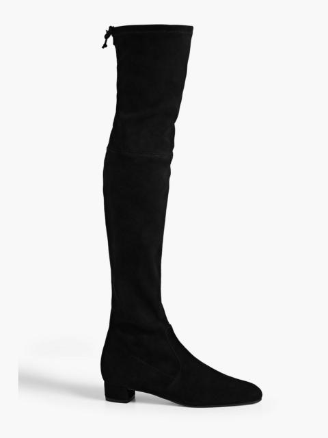 Stuart Weitzman Genna stretch-suede thigh boots