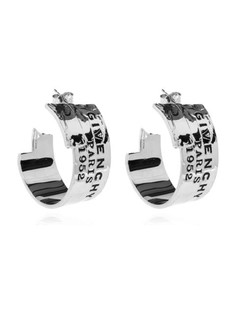 Givenchy Givenchy Earrings With Engraved Logo